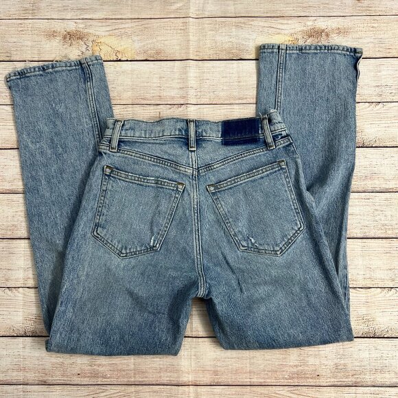 Abercrombie & Fitch The 90s Straight High Rise Jeans Size 26 Light Wash Vintage - Picture 5 of 8